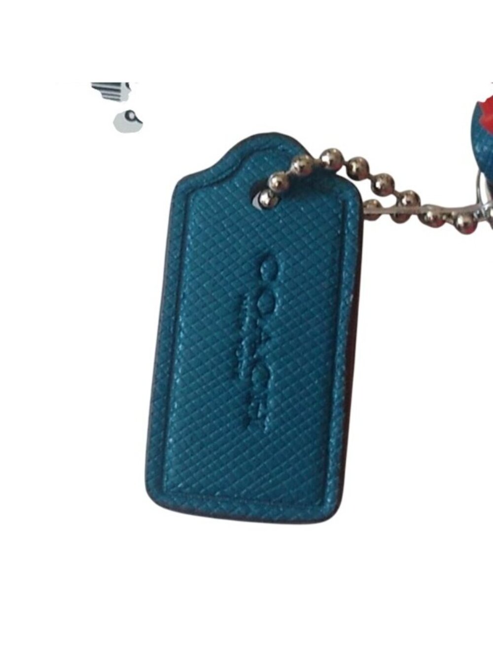 Coach F52205 Darcy Leather Small Wristlet, SV/Teal - Picture 6 of 6